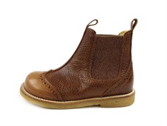 Angulus cognac/bronze boot with hole pattern